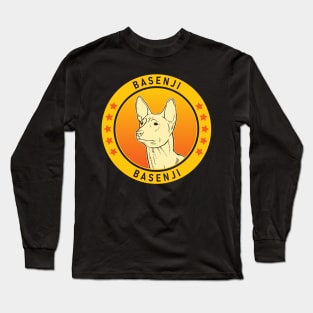 Basenji Dog Portrait Long Sleeve T-Shirt